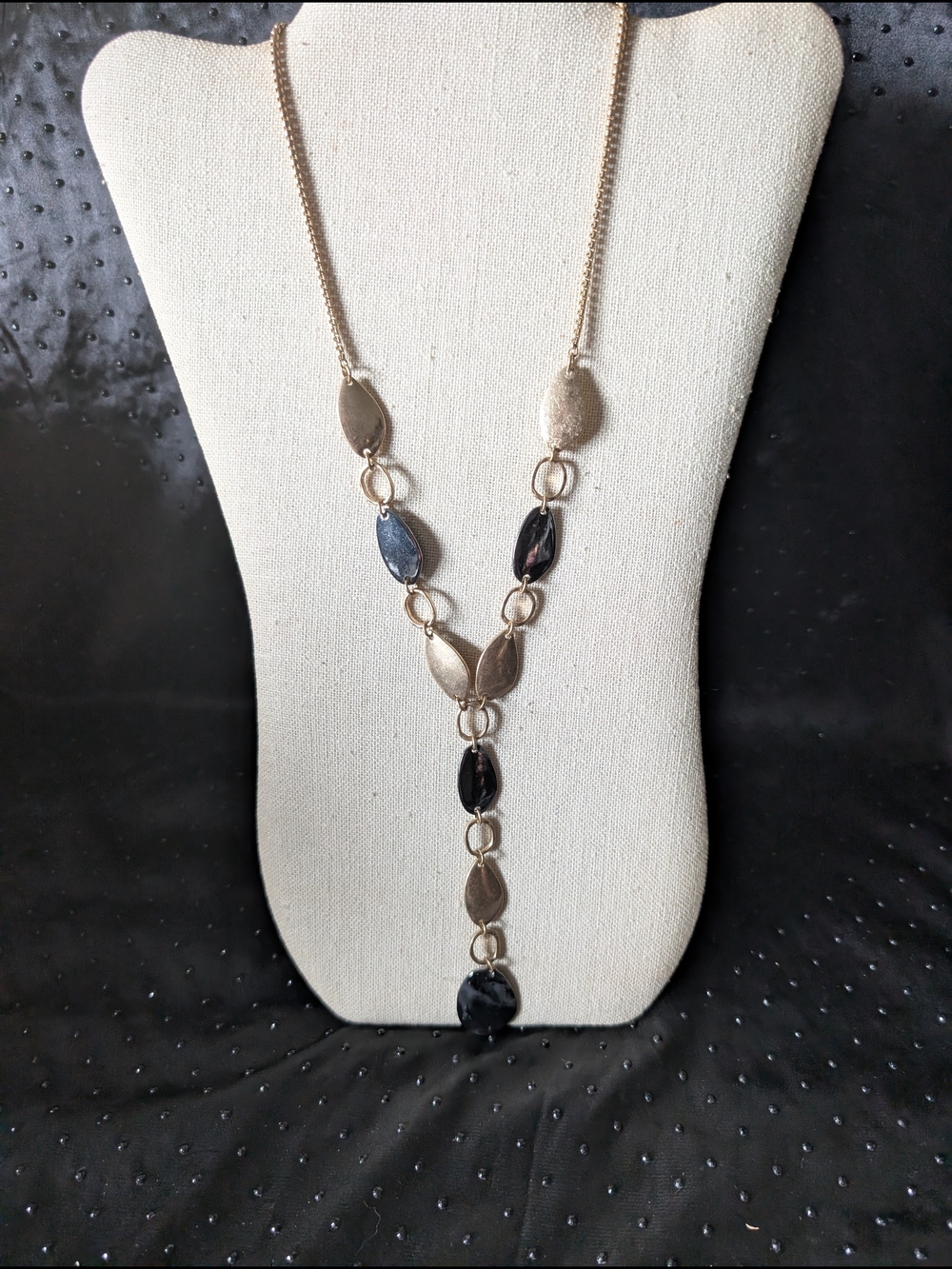 Vintage Gold-Tone & Silver-Tone Pendant Y-Link #83